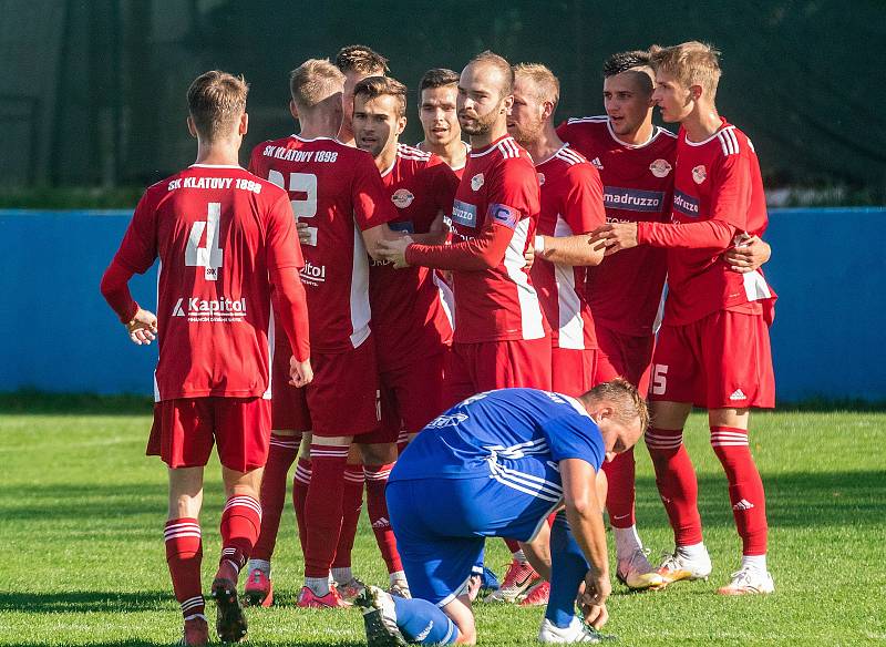 Fotbalisté divizních Klatov remizovali v 11. kole soutěže na hřišti Soběslavi 2:2, i když po prvním poločase vedli o dvě branky.