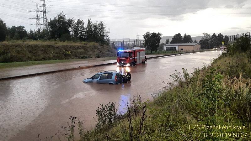 Bleskové povodně na Klatovsku a Plzeňsku.