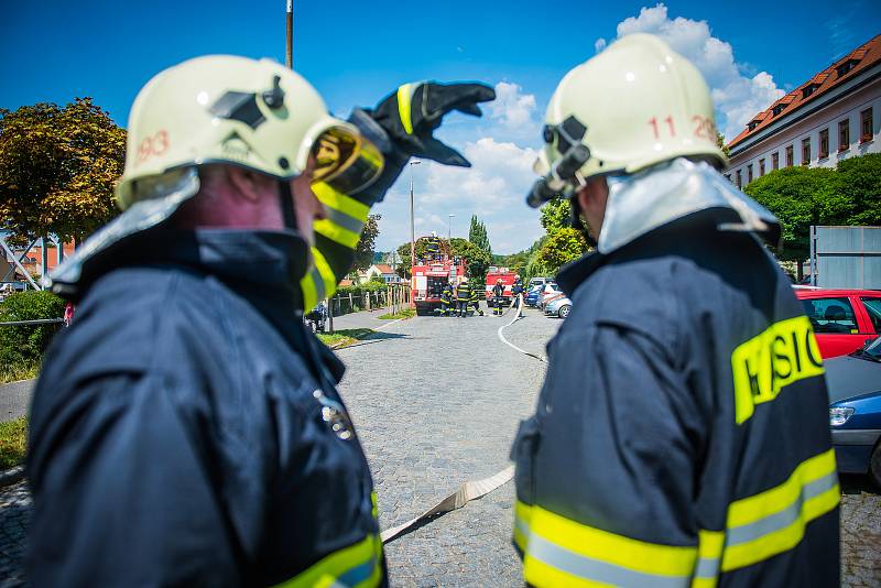 Cvičení IZS v domově pro seniory v Sušici.