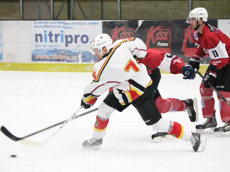 2. liga 2016/2017: SHC Klatovy (červené dresy) - HC Vlci Jablonec nad Nisou 5:1