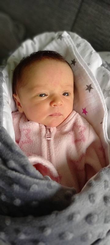 Viktorie Míková z Měčína přišla na svět 11. listopadu 2022 v 8:29 hodin v klatovské porodnici (48 cm, 2940 g). Rodiče Pavla a Petr se na holčičku moc těšili.