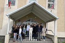 Studenti v Klatovech přivítali své německé kamarády.