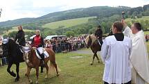 V Uhlišti se v sobotu konalo tradiční žehnání koní.