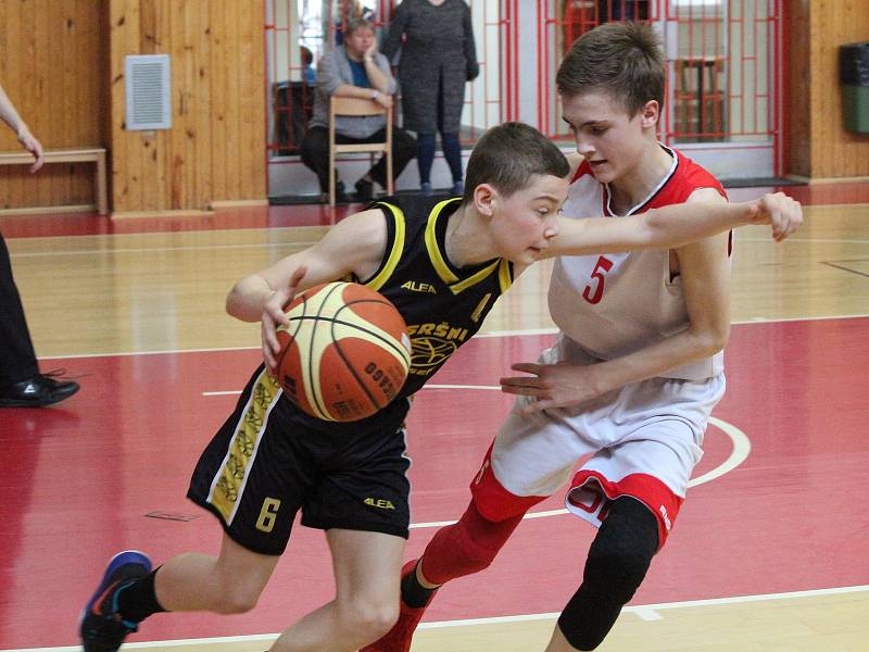 Liga starších žáků U15 2017/2018: Klatovy (bílé dresy) - Písek