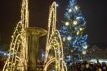 Rozsvícení vánočního stromu v Sušici.