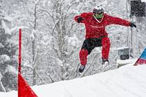 Václav Kosnar z Klatov v závodě v prvním závodě Riders Cupu 2017/2018 v Rakousku.