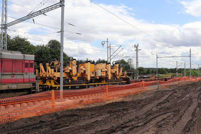 Rekonstrukce železniční stanice Pačejov-nádraží a trati v okolí.