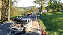 Dopravní nehoda v neděli 14. května u Javorné.