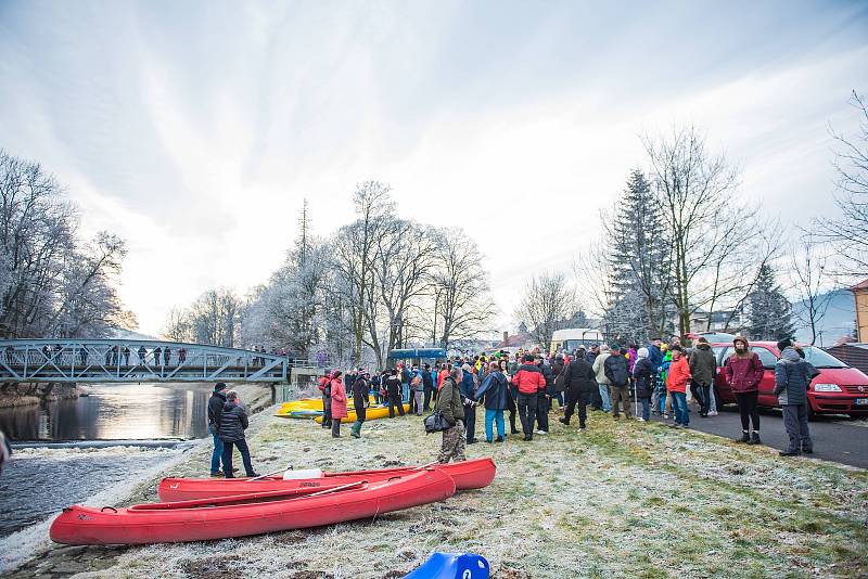 Vánoční splouvání Otavy s Lubomírem Brabcem 2017