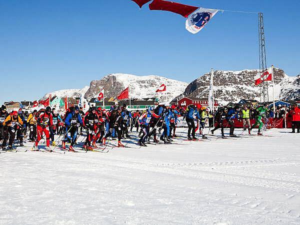 Klatovský lyžař Bohumil Němec na závodu Arctic Circle Race 2011 v Grónsku