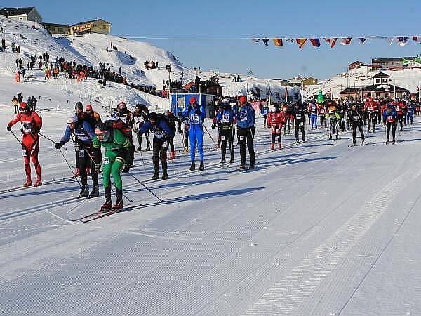 Klatovský lyžař Bohumil Němec na závodu Arctic Circle Race 2011 v Grónsku