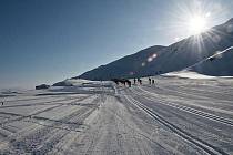 Klatovský lyžař Bohumil Němec na závodu Arctic Circle Race 2011 v Grónsku