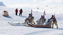 Klatovský lyžař Bohumil Němec na závodu Arctic Circle Race 2011 v Grónsku