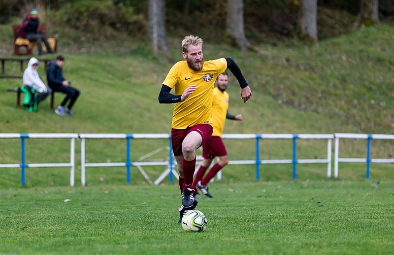 OP Klatovska, 8. kolo: Kašperské Hory (modří) - Janovice 1:2.