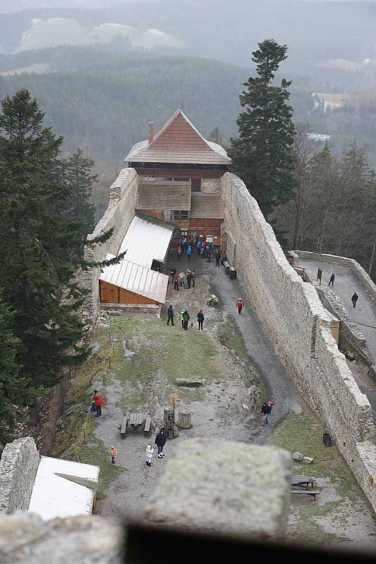 Zimní prohlídky Kašperku.