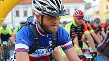 Author Král Šumavy MTB 2018 - Memoriál Františka Šraita: start závodu na 105 km na klatovském náměstí Míru