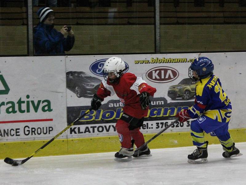 Minihokej 3. třídy: HC Klatovy (červené dresy) - HC Meteor Třemošná 14:24