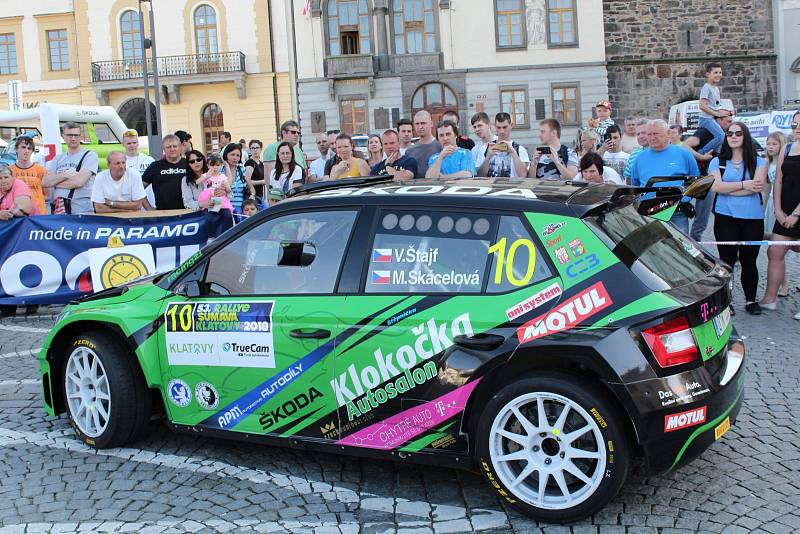 Start 53. Rallye Šumava Klatovy