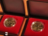 Představení zlaté mince Hrad Rabí.