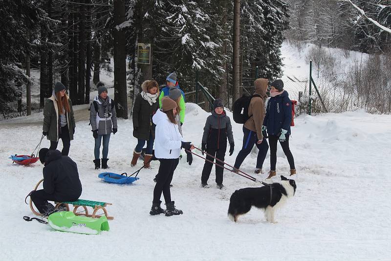 Šumava v sobotu 9. ledna.