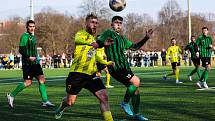 17. kolo FORTUNA divize A: FC Rokycany (zelení) - Přeštice 2:3.