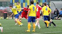 17. kolo FORTUNA divize A: Petřín Plzeň (červení) - SENCO Doubravka 0:3.