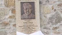 Odhalení pamětní desky Josefu Peksovi v Bolešinech
