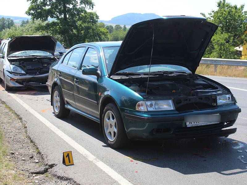 Dopravní nehoda u Bystřice nad Úhlavou.