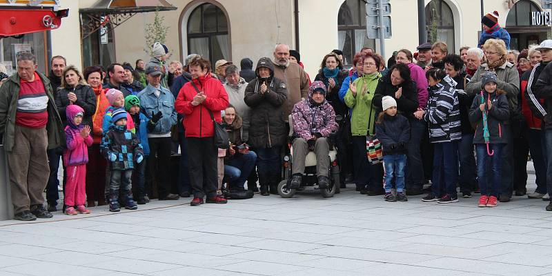 Slavnostní otevření rekonstruovaného náměstí v Horažďovicích.