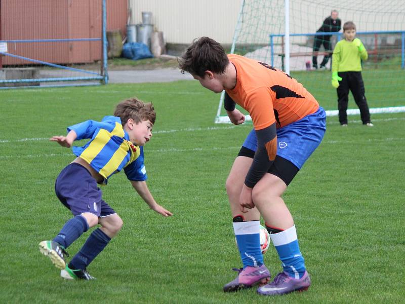 Okresní přebor mladších žáků 2016/2017 : Měčín (oranžové dresy) - Sušice B 1:13