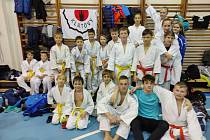 Judisté JUDO Klatovy na turnaji v Blovicích.