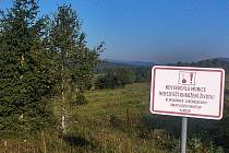 Dopadová plocha bývalé střelnice na místě zaniklé obce Stodůlky