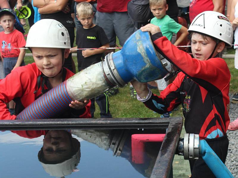 Jedenácté kolo Pošumavské hasičské ligy a dětský pouťový pohár v Malé Vísce