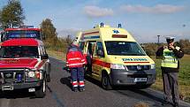 U Janovic srazilo osobní auto cyklistku