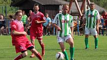 Oslavy 90 let fotbalu v Měčíne - přátelský zápas Měčín - internacionálové Bohemians Praha.