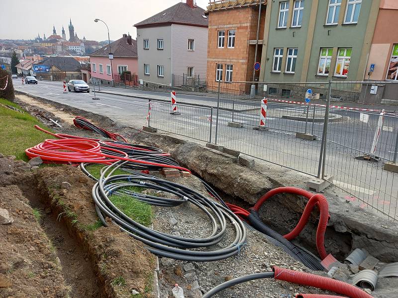 Domažlická ulice v Klatovech.