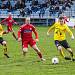 20. kolo FORTUNA divize A: SK Klatovy 1898 (na snímku hráči v červených dresech) - FC Viktoria Mariánské Lázně (žlutí) 0:2 (0:1).