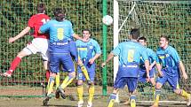 1. A třída: Luby (v červeném) - Nepomuk 1:0.