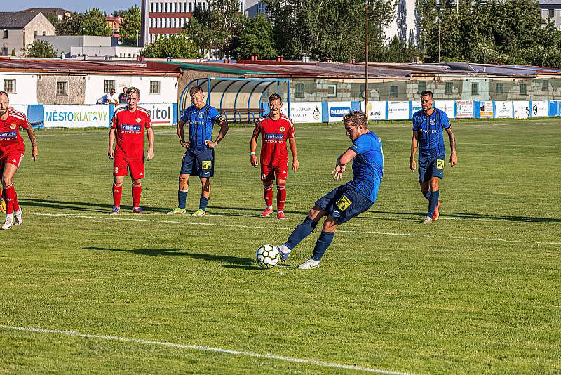 Letní příprava: SK Klatovy 1898 - TJ Jiskra Domažlice (modří) 0:5.