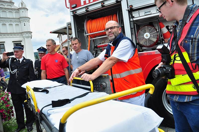 Hasiči v Sušici oslavili 140 let, cvičně přitom zapálili radnici