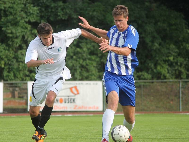 I. kolo Poháru České pošty: Sušice (v bílém) - Domažlice 1:5.