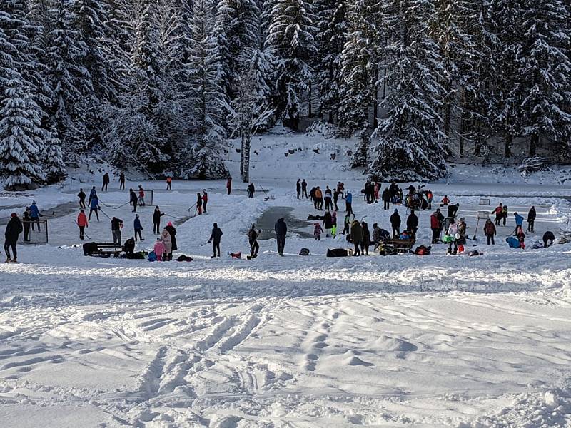 Šumava v sobotu 9. ledna.