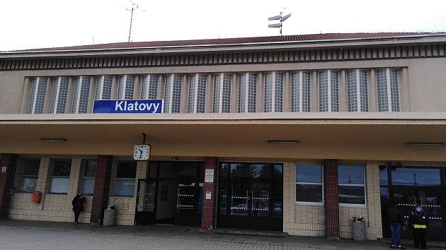 Vlakové nádraží v Klatovech.