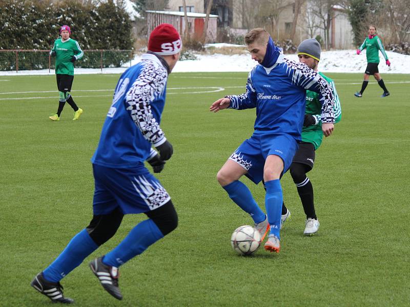 Příprava na fotbalové jaro 2018: Sušice (modré dresy) - Košutka Plzeň