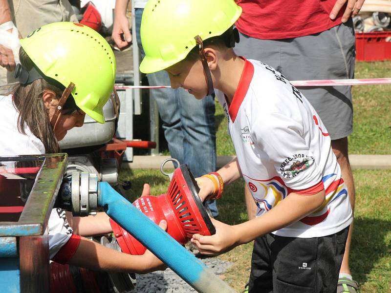 Jedenácté kolo Pošumavské hasičské ligy a dětský pouťový pohár v Malé Vísce