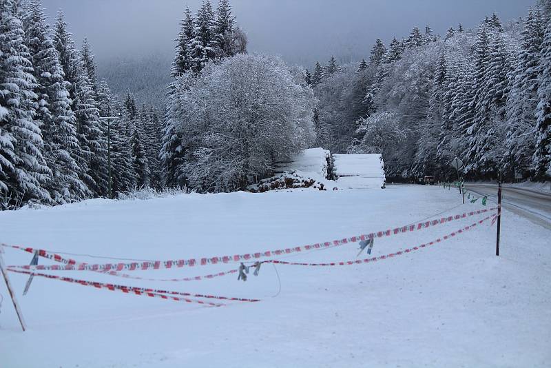 Šumava v sobotu 9. ledna.