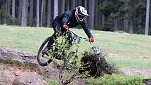 Zahájení sezony v bikeparku na Špičáku.