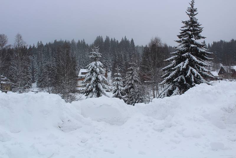 Pravá zima na Šumavě - Hojsova Stráž, Pancíř, Železná Ruda, Prášily, Srní, Modrava.