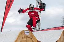 Václav Kosnar na závodě Riders Cupu v Ice Cross Downhillu v Rakousku 