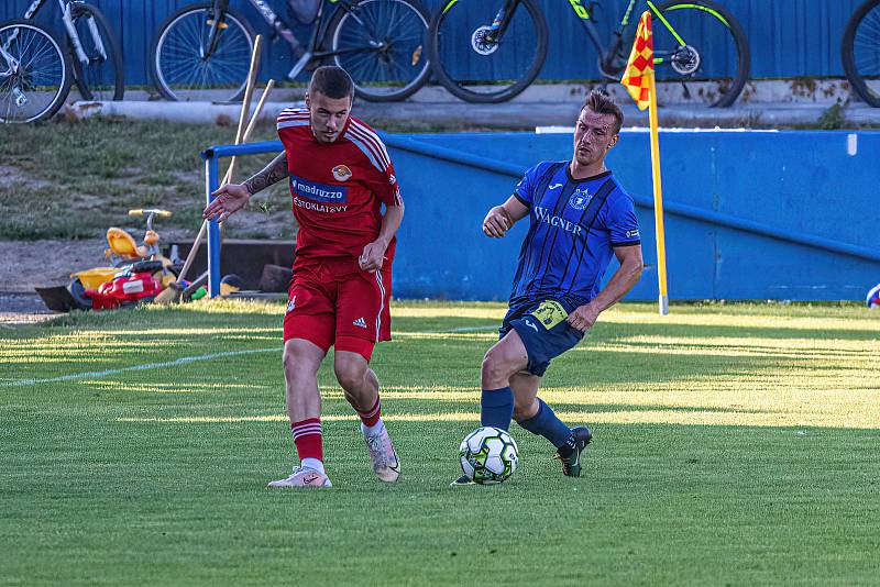 Letní příprava: SK Klatovy 1898 - TJ Jiskra Domažlice (modří) 0:5.